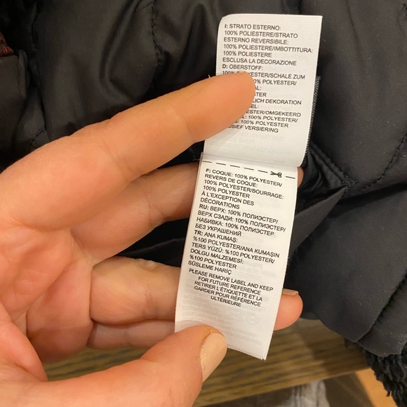 North Face Kid’s Reversible Mount Chimbo Hooded Buffalo Print Coat, Toddler 2T-3 - Picture 7 of 7